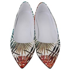 Gradient tropical leaves Women s Low Heels