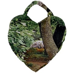 Garden Of The Phoenix Giant Heart Shaped Tote by Riverwoman