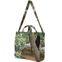 Garden Of The Phoenix Square Shoulder Tote Bag by Riverwoman