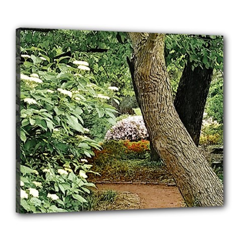 Garden Of The Phoenix Canvas 24  X 20  (stretched) by Riverwoman