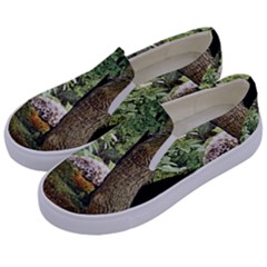 Garden Of The Phoenix Kids  Canvas Slip Ons by Riverwoman