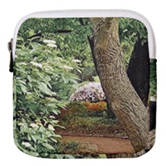 Garden Of The Phoenix Mini Square Pouch by Riverwoman