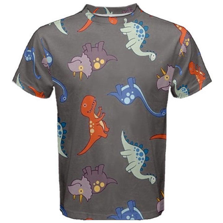 Dinosaurs - Grey. Men s Cotton Tee