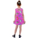 Dinosaurs - Fuchsia Kids  Cross Back Dress View2