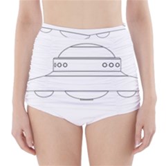 Alien Space Ufo Extraterrestrial High-waisted Bikini Bottoms by Wegoenart