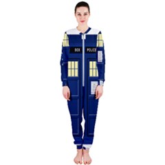 Tardis Doctor Who Time Travel Onepiece Jumpsuit (ladies)  by Wegoenart