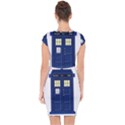 Tardis Doctor Who Time Travel Capsleeve Drawstring Dress  View2