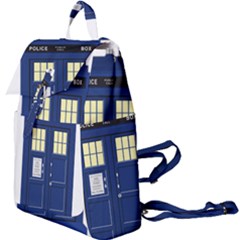 Tardis Doctor Who Time Travel Buckle Everyday Backpack by Wegoenart