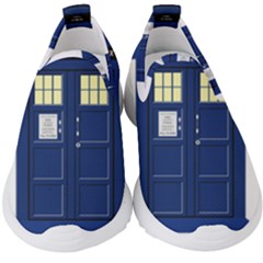 Tardis Doctor Who Time Travel Kids  Slip On Sneakers by Wegoenart