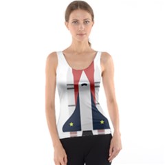 Planet Planets Rocket Shuttle Tank Top by Wegoenart