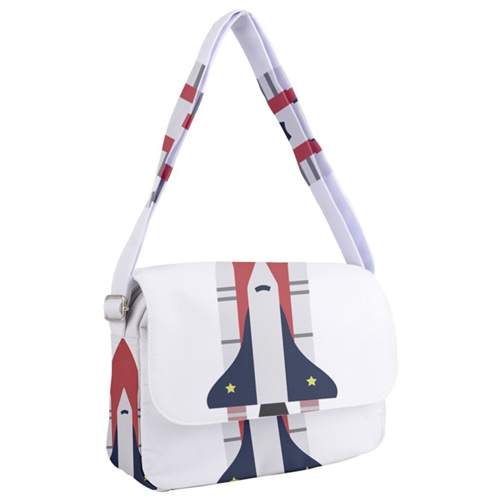 Planet Planets Rocket Shuttle Courier Bag