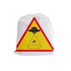 Sign Road Road Sign Traffic Drawstring Pouch (large) by Wegoenart