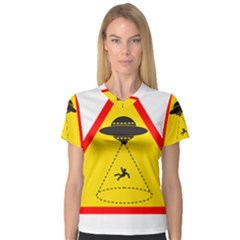 Sign Road Road Sign Traffic V-neck Sport Mesh Tee