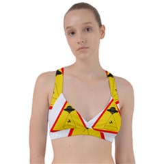 Sign Road Road Sign Traffic Sweetheart Sports Bra by Wegoenart