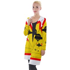 Sign Road Road Sign Traffic Hooded Pocket Cardigan