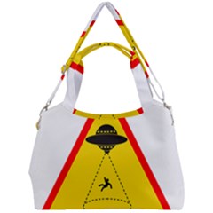 Sign Road Road Sign Traffic Double Compartment Shoulder Bag by Wegoenart