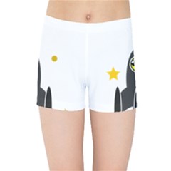 Spacecraft Star Emoticon Travel Kids  Sports Shorts by Wegoenart