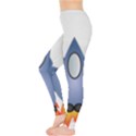 Spaceship Rocket Space Game Cosmos Leggings  View3