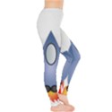 Spaceship Rocket Space Game Cosmos Leggings  View4