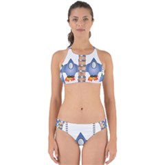 Spaceship Rocket Space Game Cosmos Perfectly Cut Out Bikini Set by Wegoenart