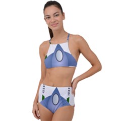 Spaceship Rocket Space Game Cosmos High Waist Tankini Set by Wegoenart