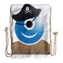 Alien One Eye Pirate Buccaneer Drawstring Bag (Large) View1