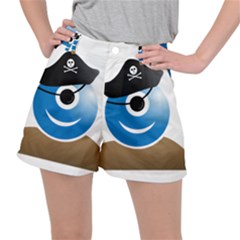 Alien One Eye Pirate Buccaneer Stretch Ripstop Shorts