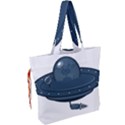 Ufo Unknown Alien Alie Drawstring Tote Bag View2