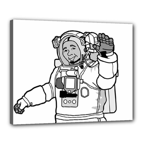 Astronaut Space Exploration Helmet Canvas 20  X 16  (stretched) by Wegoenart