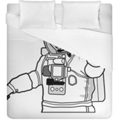 Astronaut Space Exploration Helmet Duvet Cover (king Size) by Wegoenart