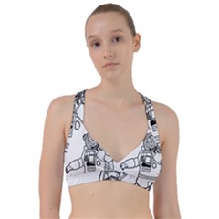 Astronaut Space Exploration Helmet Sweetheart Sports Bra by Wegoenart