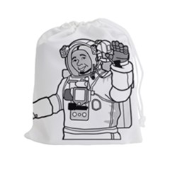 Astronaut Space Exploration Helmet Drawstring Pouch (xxl) by Wegoenart