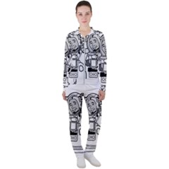 Astronaut Space Exploration Helmet Casual Jacket And Pants Set by Wegoenart