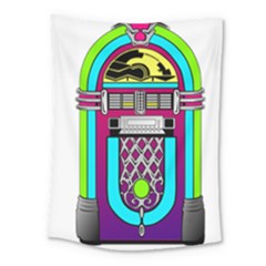 Jukebox Music Music Player Medium Tapestry by Wegoenart