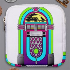 Jukebox Music Music Player Mini Square Pouch by Wegoenart