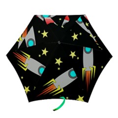 Planet Rocket Space Stars Mini Folding Umbrellas by Wegoenart