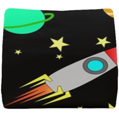 Planet Rocket Space Stars Seat Cushion