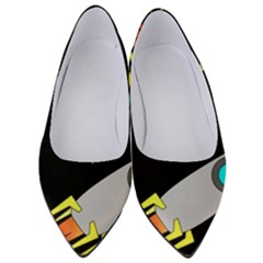 Planet Rocket Space Stars Women s Low Heels