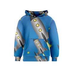 Rocket Spaceship Space Travel Nasa Kids  Pullover Hoodie by Wegoenart