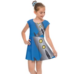 Rocket Spaceship Space Travel Nasa Kids  Cap Sleeve Dress