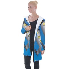 Rocket Spaceship Space Travel Nasa Longline Hooded Cardigan