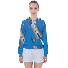 Rocket Spaceship Space Travel Nasa Women s Tie Up Sweat