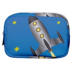 Rocket Spaceship Space Travel Nasa Make Up Pouch (small) by Wegoenart