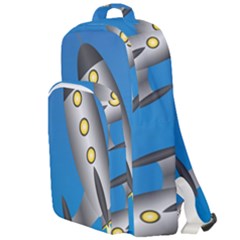 Rocket Spaceship Space Travel Nasa Double Compartment Backpack by Wegoenart