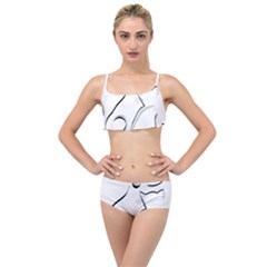 Dog Cat Animal Pet Cute Layered Top Bikini Set