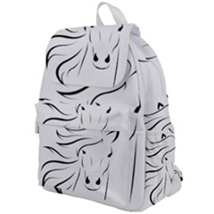 Animal Equine Face Horse Top Flap Backpack