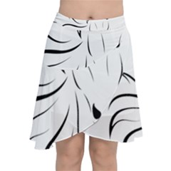 Animal Equine Face Horse Chiffon Wrap Front Skirt by Wegoenart