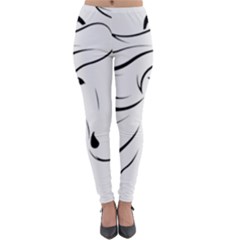 Animal Equine Face Horse Lightweight Velour Leggings