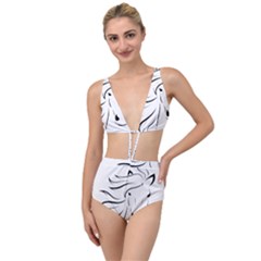 Animal Equine Face Horse Tied Up Two Piece Swimsuit