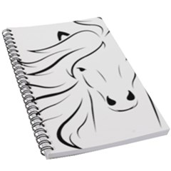 Animal Equine Face Horse 5 5  X 8 5  Notebook